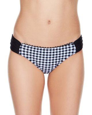 Steve Madden Picnic Gingham Hipster Bottom Black/white