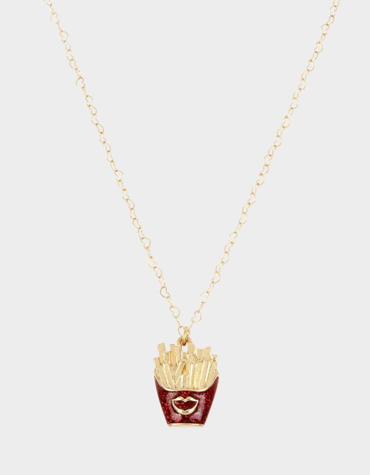 Betseyjohnson Snack Attack Fries Pendant Multi