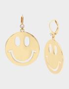 Betseyjohnson Nostalgic Pop Smiley Earrings Gold