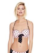Steve Madden Dots For Sure Molded Bra Top Pink
