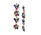 Betseyjohnson Butterfly Blitz Flower Linear Earrings Multi