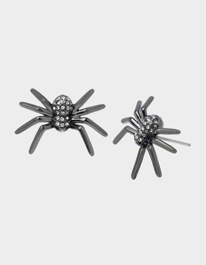 Betseyjohnson Glampire Spider Studs Crystal
