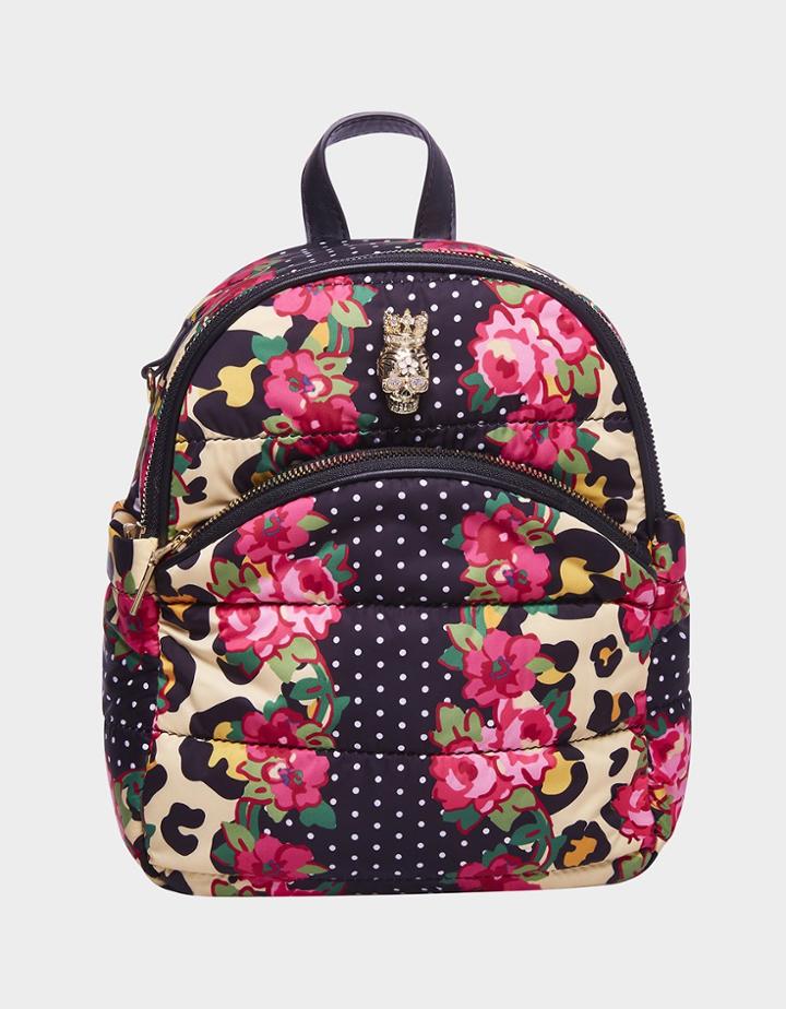 Betseyjohnson Pretty Puffer Midi Backpack Floral Multi