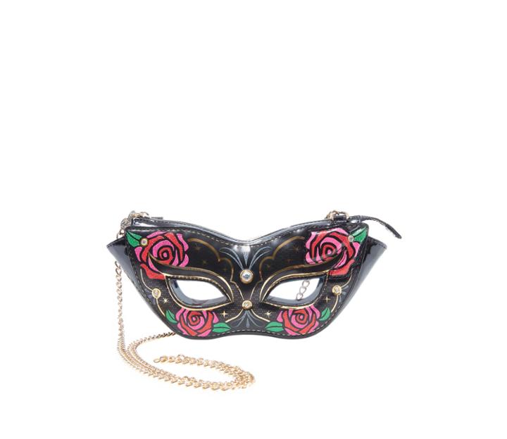 Betseyjohnson Kitsch Guess Who Crossbody Black