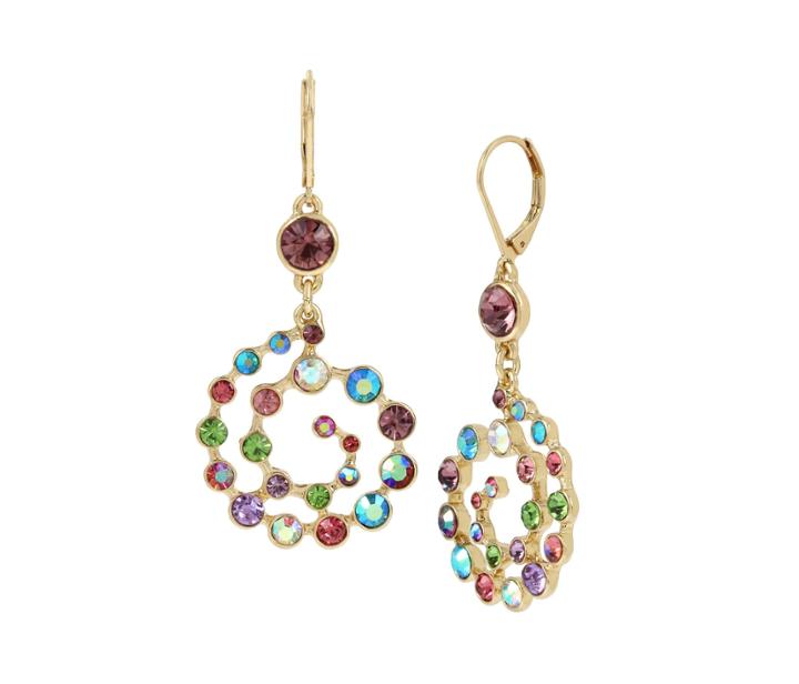 Betseyjohnson Betseys Funfetti Swirl Earrings Multi