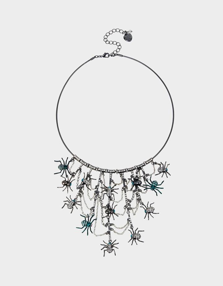 Betseyjohnson Creep It Real Statement Necklace Teal
