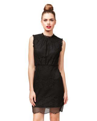 Steve Madden Graceful Gathers Dress Black