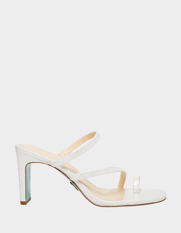 Betseyjohnson Sb-anya White Crocodile