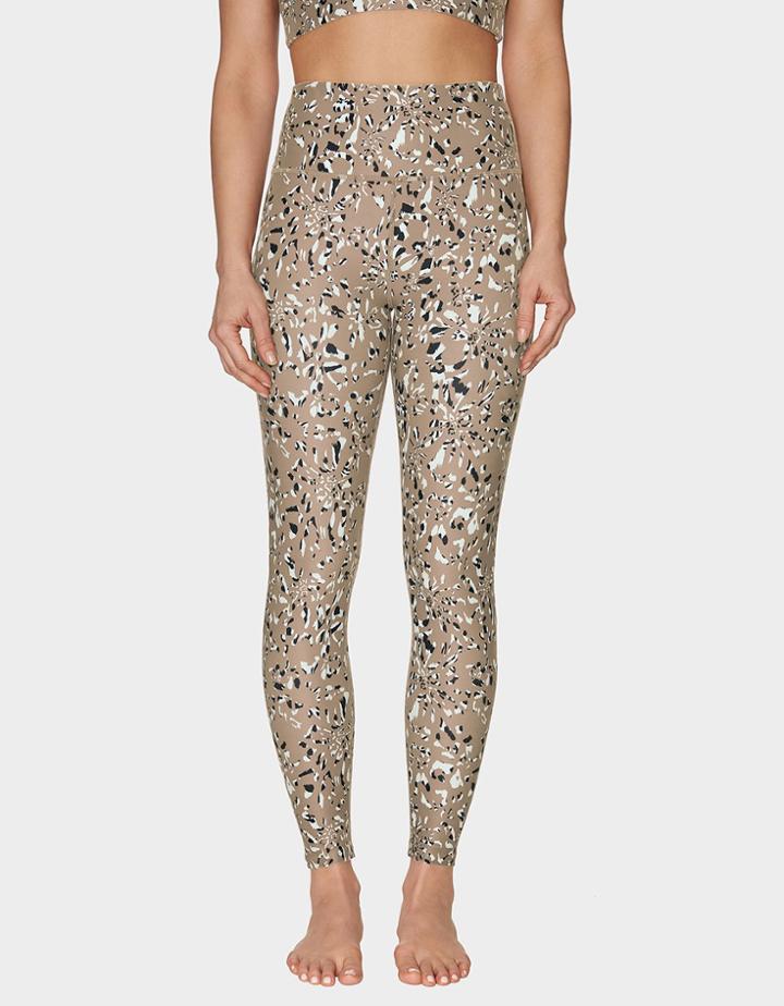 Betseyjohnson Camo Zebra Print Legging Beige