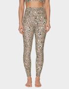 Betseyjohnson Camo Zebra Print Legging Beige