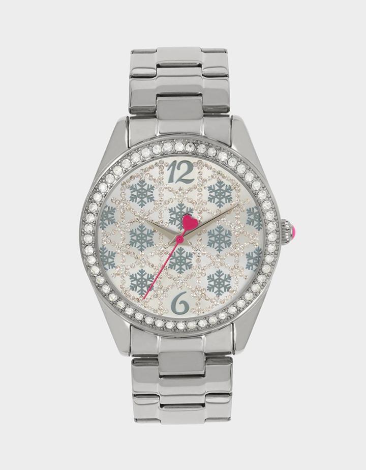 Betseyjohnson Frosted Days Silver Watch Silver