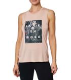 Betseyjohnson Floral La Vie En Rose High Low Muscle Tee Blush