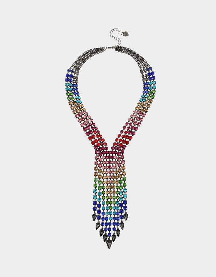 Betseyjohnson Bling Thing Drama Necklace Rainbow Multi