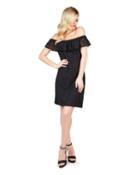 Steve Madden Dare To Bare The Shoulders Dress Black