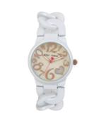 Steve Madden White Out Link Watch White