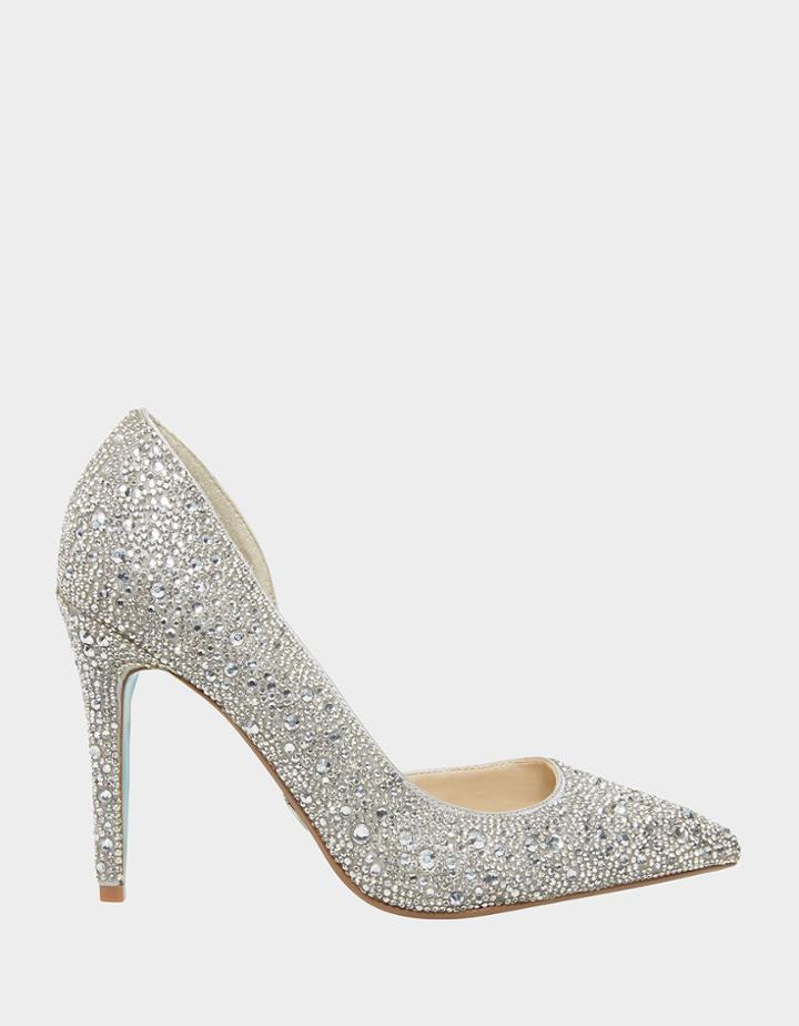 Betseyjohnson Sb-hazil Silver Satin