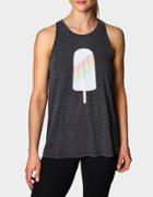 Betseyjohnson Rainbow Ice Cream Tank Black