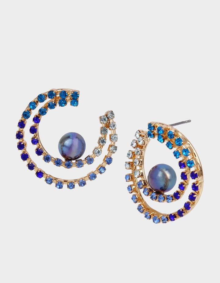 Betseyjohnson Celestial Ombre Earrings Blue