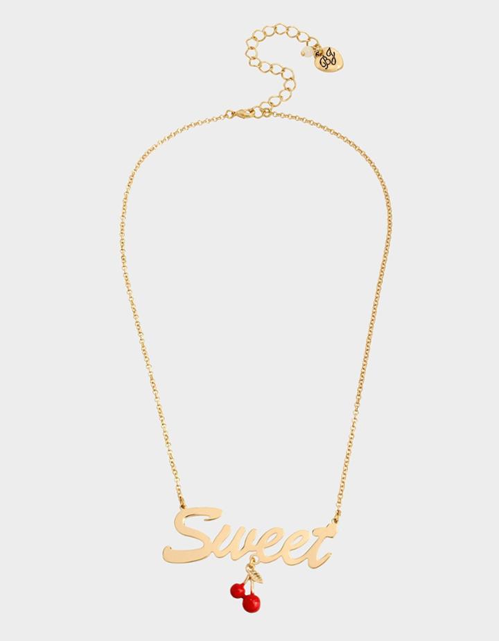 Betseyjohnson Forbidden Fruit Sweet Pendant Red