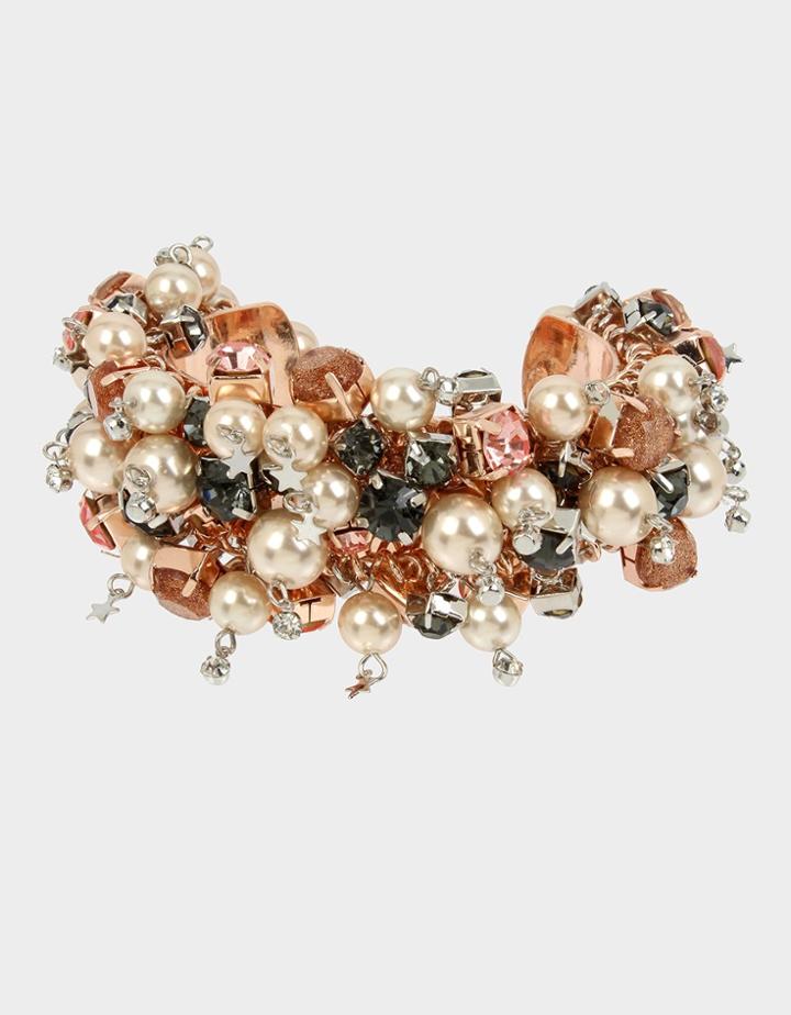 Betseyjohnson Get Your Wings Pearl Cuff Blush