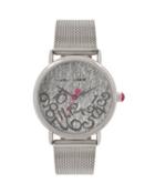 Steve Madden Falling For Mesh Silver Watch Silver