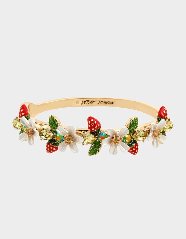 Betseyjohnson Forbidden Fruit Hinge Bangle Multi