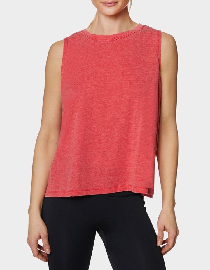 Betseyjohnson Logo Band Muscle Swing Tank Red