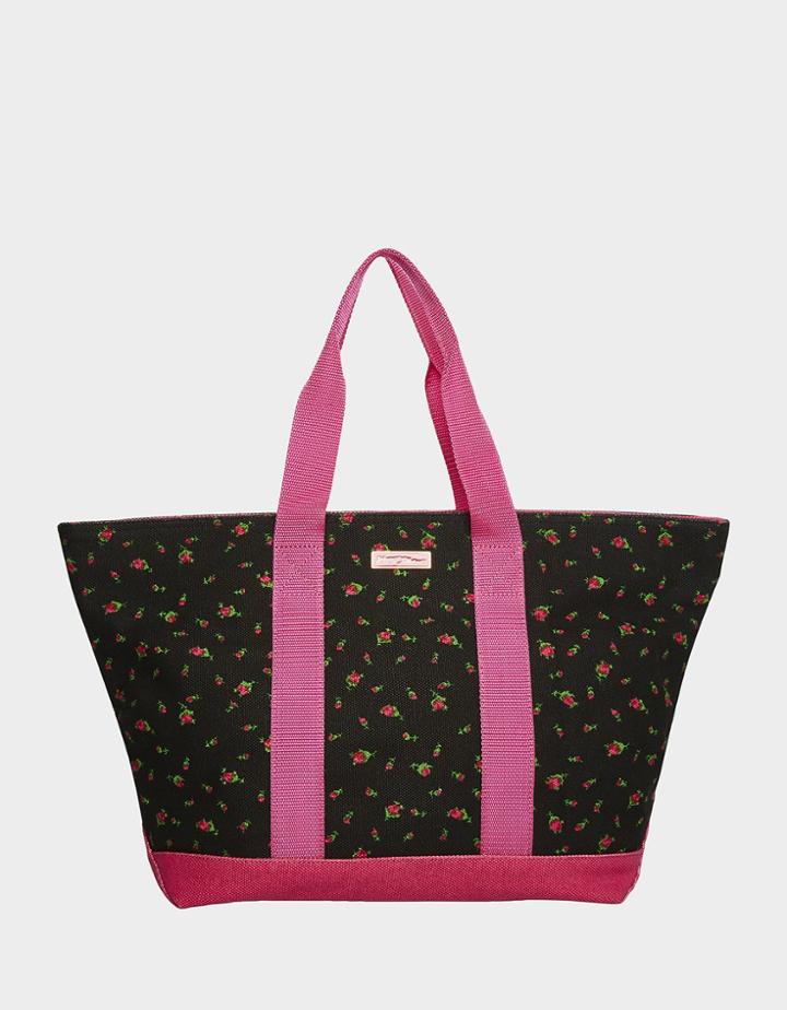 Betseyjohnson Forbidden Fruit Canvas Tote Rose
