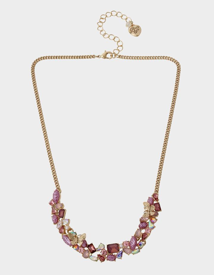 Betseyjohnson Spring In The Air Stone Necklace Purple
