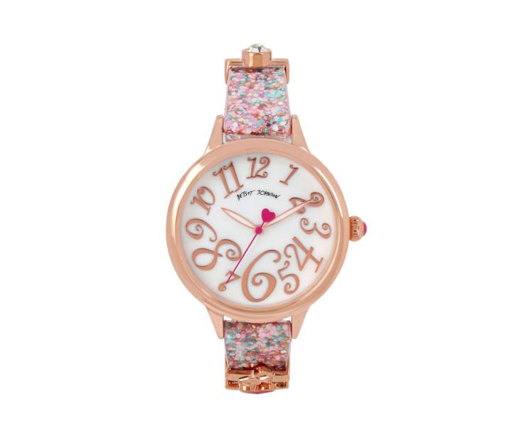 Betseyjohnson Charm Sliders Pink Watch Pink