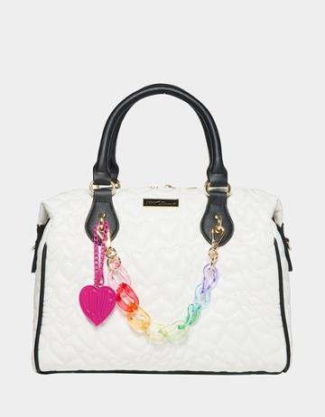 Betseyjohnson Be Quilt My Heart Satchel White