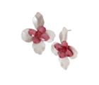 Betseyjohnson Opulent Floral Flower Drop Earrings Pink