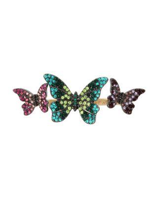 Steve Madden Butterfly Dreams Double Ring Multi