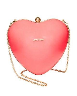 Steve Madden Hearts Dont Lie Clutch Yellow