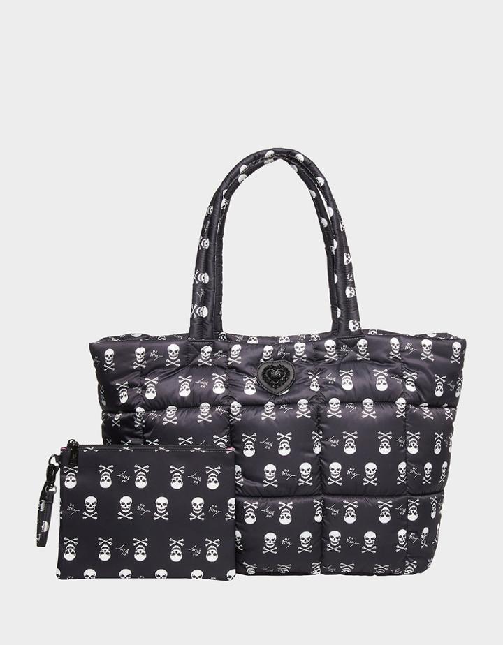 Betseyjohnson Puffy Perfection Weekender Black-white