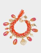 Betseyjohnson Catch The Wave Puka Bracelet Pink