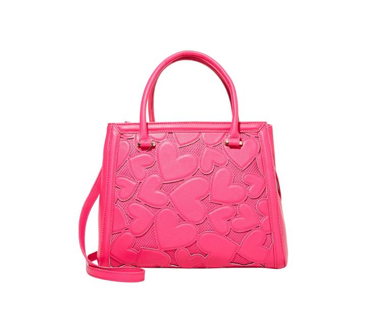 Betseyjohnson Bachelor Of Fine Hearts Satchel Fuchsia