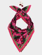 Betseyjohnson Gifty Betsey Cherries Scarf Set Multi