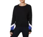 Betseyjohnson Colorblock Logo Band Sweatshirt Black Blue