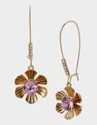 Betseyjohnson Spring In The Air Flower Earrings Purple