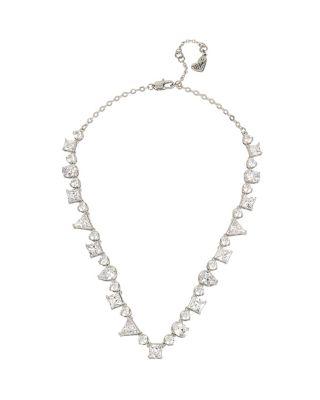 Steve Madden Betsey Blue Mixed Shapes Collar Necklace Crystal