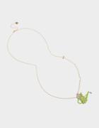 Betseyjohnson Sweetness And Light Watering Can Necklace Green