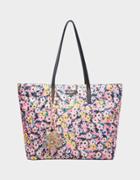 Betseyjohnson Betsified Tote With Necklace Charm Floral