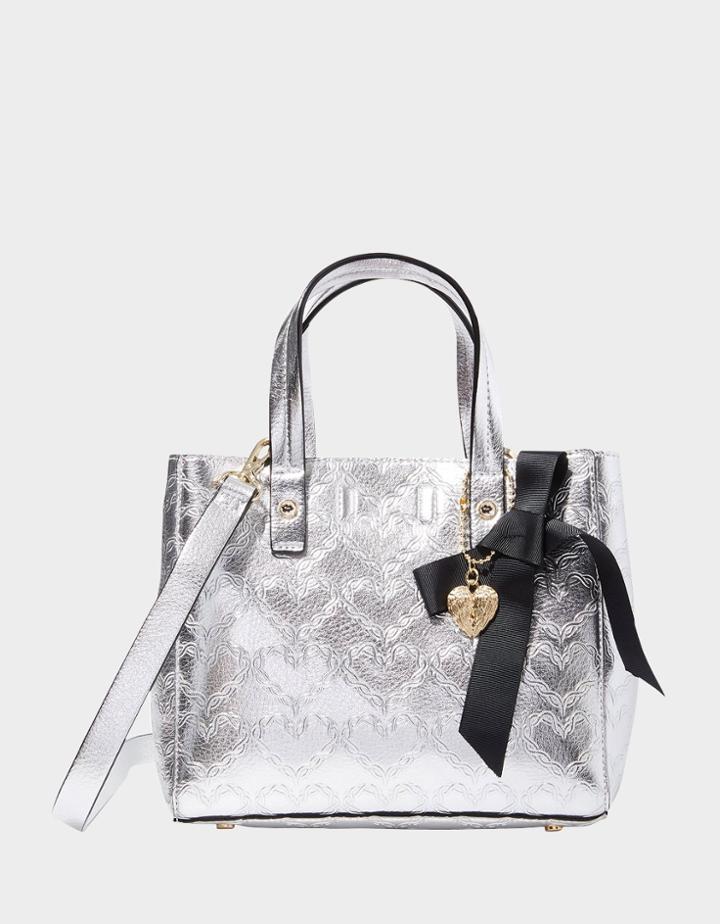 Betseyjohnson Shop Around The Clock Tote Silver