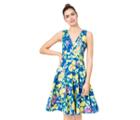 Betseyjohnson Making Lemonade Sundress Blue-yellow