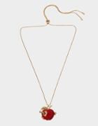 Betseyjohnson Back To School Open Me Apple Pendant Red