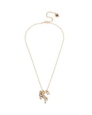 Steve Madden Summer Minis Unicorn Necklace Crystal