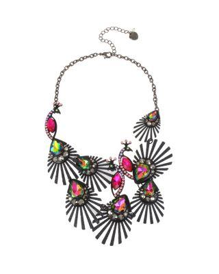 Steve Madden Shake It Off Statement Necklace Multi