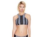 Betseyjohnson Picnic Gingham Halter Top Black-white