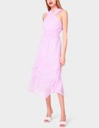 Betseyjohnson Shadow Stripe Midi Dress Lilac